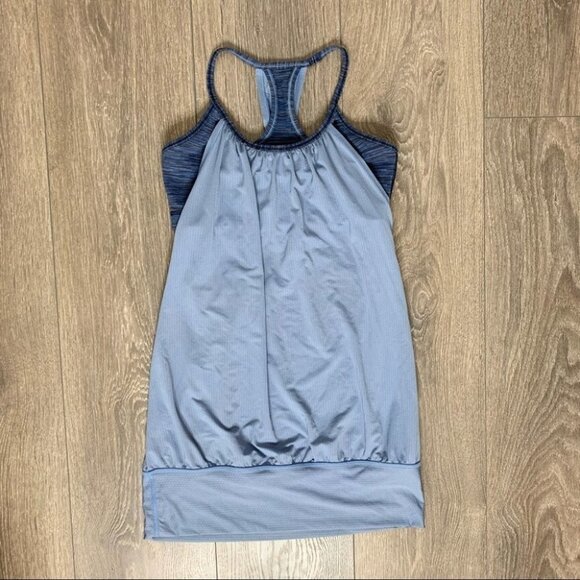 Lululemon No Limits Tank Top Lullaby Wee Are From Space Cadet Blue Size 4 - Picture 2 of 14